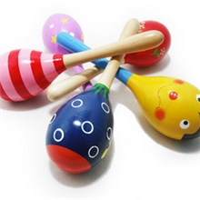 婴幼儿玩具奥尔夫乐器小小沙锤木制益智玩具锻炼握手