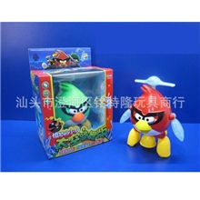 最新款电动跳舞灯光音乐太空版愤怒的小鸟新款跳舞玩具小鸟
