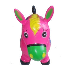 彩绘音乐跳跳马幼儿园彩绘玩具彩绘卡通动物pvc充气玩具批发