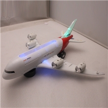 空中巴士SY50儿童电动玩具飞机模型拼装组装南航客机超大号60cm