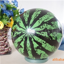 上海雯靖品牌9英寸PVC西瓜款沙滩弹力球，PVC材质厂方直发