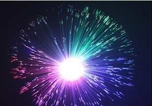 发光圆盘光纤灯七彩满天星变色闪光灯家具装饰品地摊热卖玩具批发