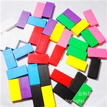 厂家直销优质散装多种颜色椴木多米诺骨牌