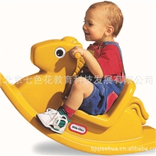 美国小泰克littletikes进口摇滚及翘翘板玩具&mdash;摇滚马（黄色）