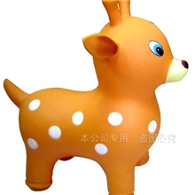 正品加厚型充气马/充气鹿/跳跳马/跳跳鹿充气玩具