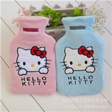 日单可爱HelloKittyKT猫冲水橡胶热水袋痛经暖水袋1000毫升