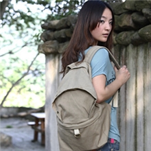 [漾]爆款韩版休闲学生帆布背包双肩包旅行包书包女包YB10123A