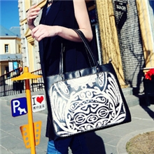 女包批发新款猫猫包袋韩版简约印花单肩手提包PU潮包