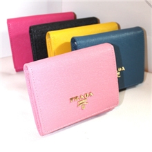 大牌真皮十字纹P牌糖果色简约经典款牛皮短款三折女士钱包卡包