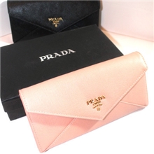 欧美范！大牌P牌十字纹牛皮真皮经典款信封包女士长款钱包