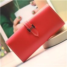 kissme韩国新版纯色手机包零钱包女士经典长款钱包卡包-1213