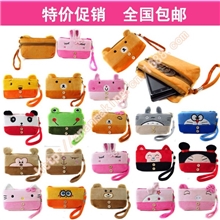热卖韩国版卡通多功能iphone苹果三星双拉手机袋手机包