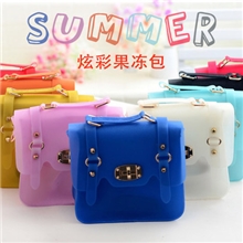 2013新款硅胶磨砂半透明果冻包糖果色邮差包小靓包女包潮包MH-464