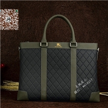 商务之选全头层牛皮手提包B家14寸电脑包公文包棱格真皮男包