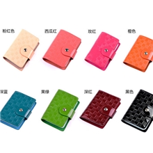 批发男士女士真皮卡包卡套新款漆皮女士名片夹钱包钥匙包定做