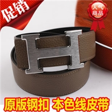 爱马仕批发男士皮带男女情侣腰带进口正品原版牛皮专柜品质
