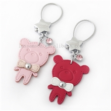 milesi煲肽熊仔钥匙扣真皮钥匙扣k0005