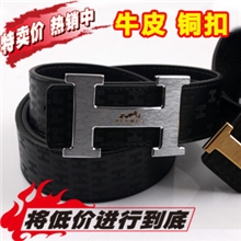 批发代销h扣马拉车男女士真皮皮带腰带广州桂花岗皮具厂批发