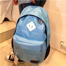 混批超炫荧光色荧光绿铆钉双肩包书包学生包男女包大中学生包批发