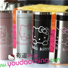 批发hellokitty不锈钢水杯保温杯卡通富丽杯高档真空保温