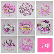 厂家供应Hellokitty防水沐浴帽卡通浴帽超实用