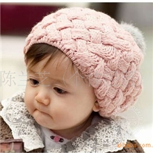 韩版批发苹果贝雷帽雪糕时尚秋冬帽子儿童贝雷帽