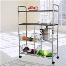 大号推车厨房置物架层架微波炉储物架锅架杂物架蔬菜水果收纳架