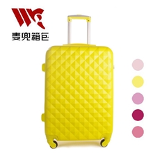 磨砂ABS拉杆箱钻石纹旅行箱万向轮行李箱密码箱20寸24寸28