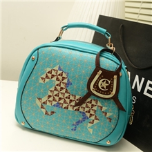 代发混批批发供应韩国LAPALETTE复古甜美PU包绣线小马女包