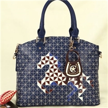 代发混批批发绣线小马包新款韩版女式手提包PU皮女包