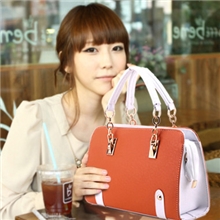 韩版新款女包2013糖果撞色手提包百魅复古单肩斜挎女式包L177
