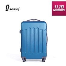 现货新款旅行包拉杆箱ABS箱PC箱登机箱条纹款拉杆箱万向轮厂家