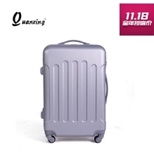 厂家批发直销ABS拉杆箱旅行箱登机箱行李箱20&ldquo;24&rdquo;28&ldquo;灰色条纹