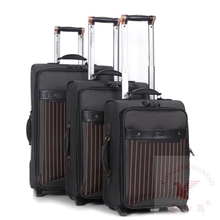 空中鸟时尚热销加高加宽设计布料拉杆箱