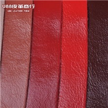 义乌U88皮革厂家批量供应半PU油皮光面皮革油光满面人造革