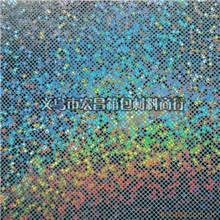 【镭射人造革，箱包饰品材料】PU雷色星空，，箱包革