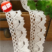厂家直销质优阿里热卖2.5CM纯棉棉线花边【店内有各类花边现货】