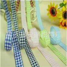 【织带厂】供应格仔丝带-19mm50码/卷安瑞织带厂家热销