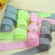 【织带厂】供应格子丝带-25mm50码/卷厂家热销规格全