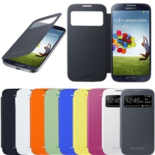 三星i9500S4原装皮套智能皮套官方I9500休眠电池盖皮套
