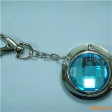 [热销]带链带扣多色宝石便携式折叠包包挂钩