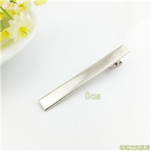 义乌厂家直销平口鸭嘴夹方夹发卡发夹配件8cm-0707