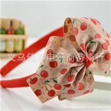 T042樱桃发箍韩版发箍发饰儿童发饰批发热销头饰