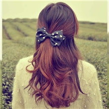 供应韩国进口发夹爱心交叉双层蝴蝶结发夹手工发夹批发