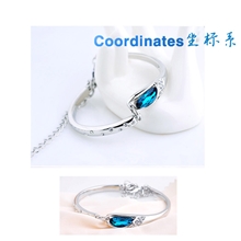 优质饰品真金电镀正品奥地利水晶手链瑞丽玻璃鞋