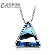 奥地利进口水晶镶嵌吊坠水晶项链批发一件代发屋顶上的秘密