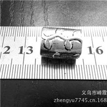 古银合金饰品配件隔珠合金大孔珠藏银珠子配件