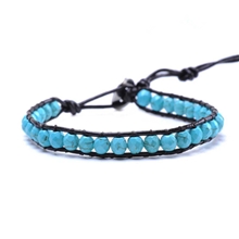 缠LUU编织缠绕手链韩版明星同款绿松石手链批发工厂直销外贸