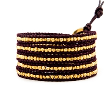 CHAN露露缠绕手链2013新款纯手工编织五圈合金粒手链批发