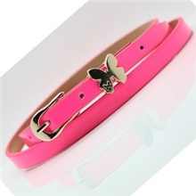 2013新款超百搭荧光色糖果色蝴蝶细腰带装饰腰带皮带女